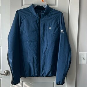 adidas Blue Golf Jacket with Black Accents